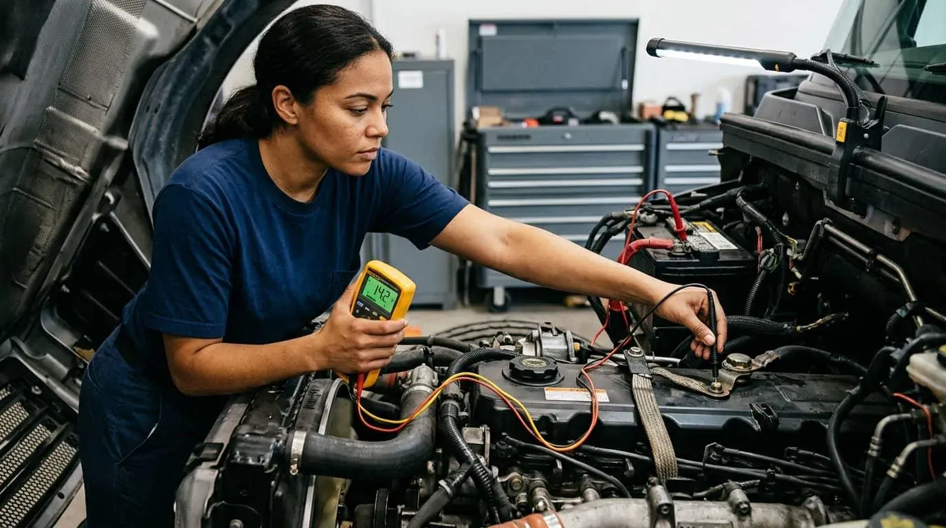 Blog post: 12V Electrical Faults on Heavy-Duty Trucks: Battery and Voltage Diagnostics